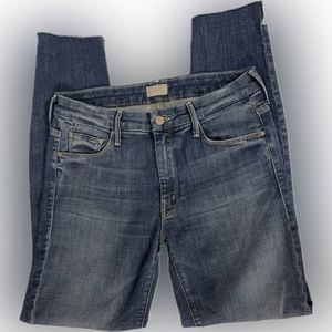 Mother The Looker Ankle Step Fray jeans Can’t Leave It Alone 27